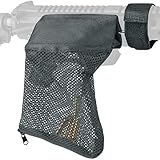 Feyachi Brass Shell Catcher, Tactical Cartridge Nylon Mesh Collector Casing Brass Catcher for Rifle Range Shooting (Nickel)