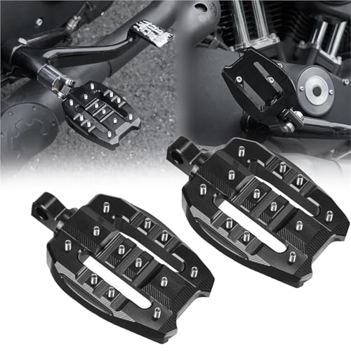 Repose-pieds moto pour Harley Dyna et Softail, inclinaison idéale