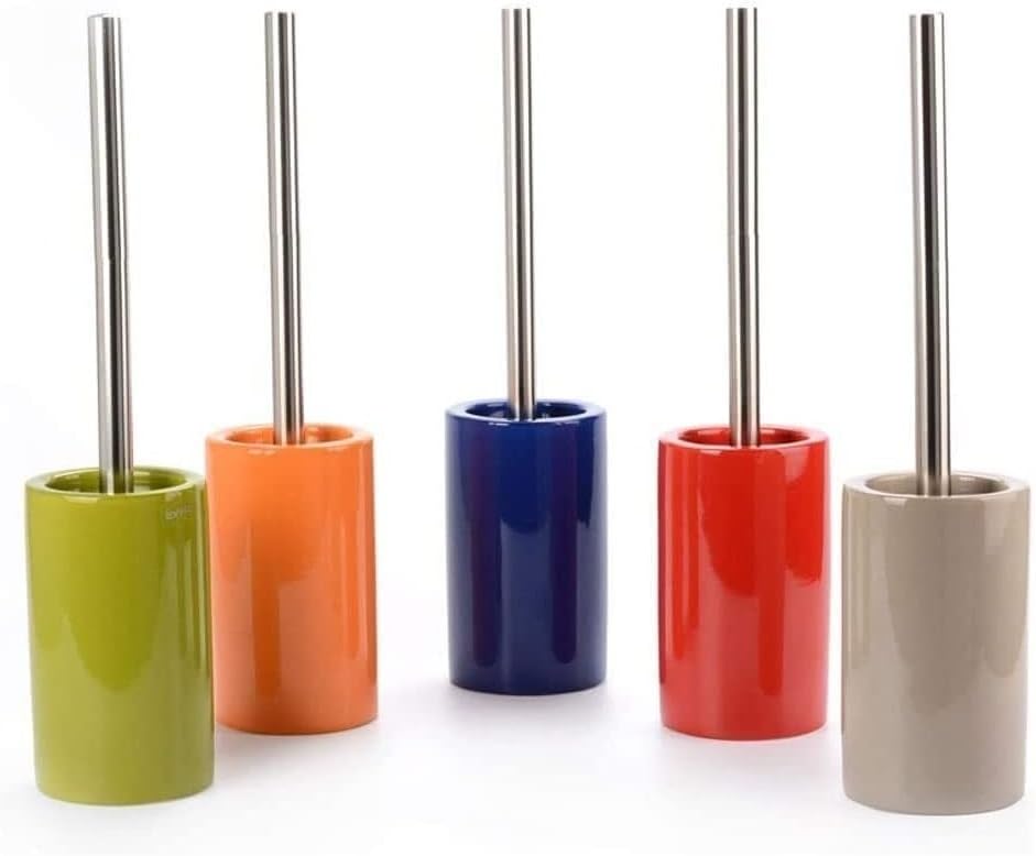 Toilet Bowl Brush Toilet Brush with Holder Toilet Brush Set Ceramic Base Long Handle Toilet Brush Toilet Brush and Holder for Bathroom Cleaning Toilet Brush and Holder Toilet Brushes Holder