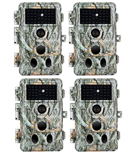 4-Pack 32MP Wildlife Camera with Night Vision
