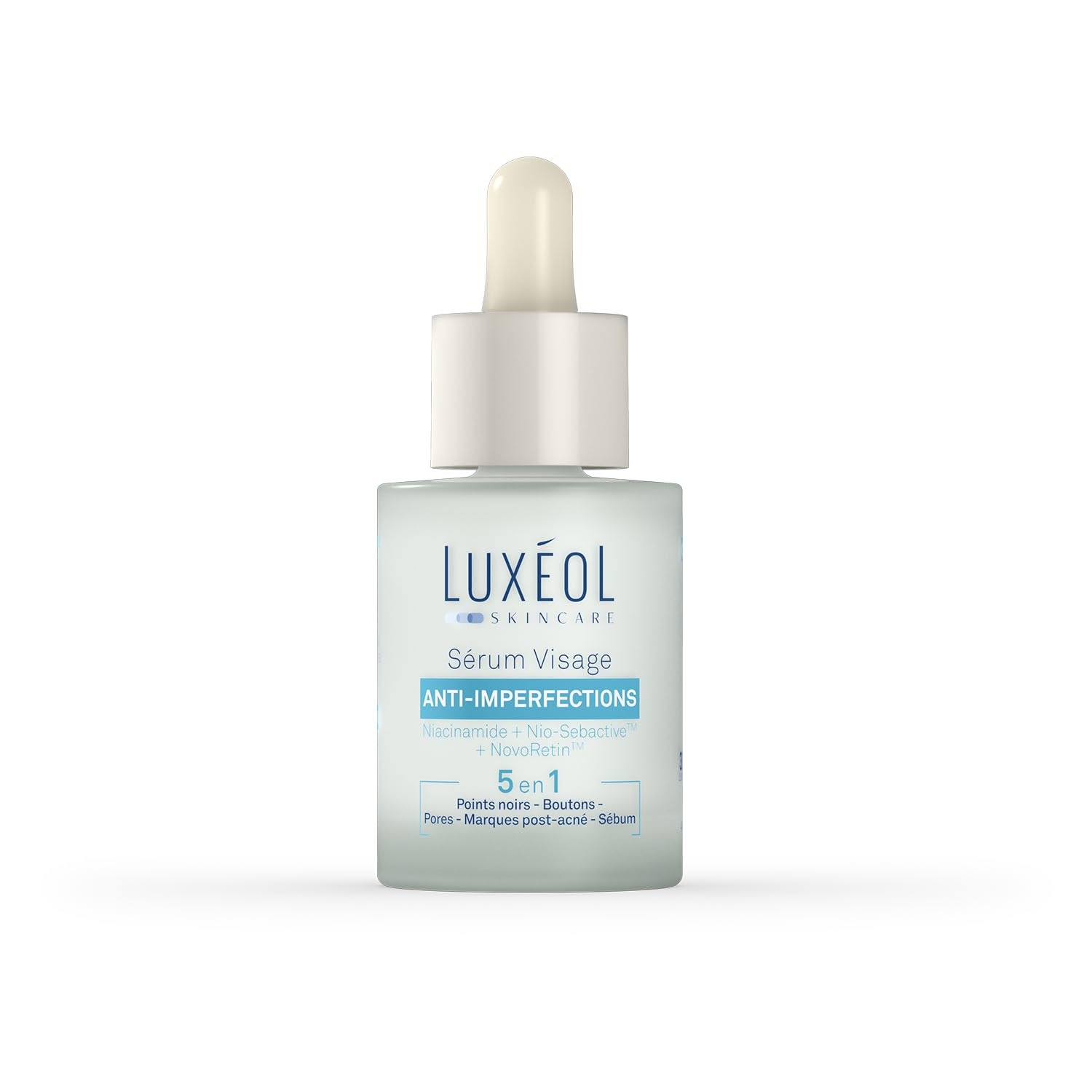 Luxéol Sérum Anti-Imperfections 5 en 1 - Soin Visage - Richement Enrichi en Niacinamide, Nio-Sebacive™ et NovoRetin™ - P