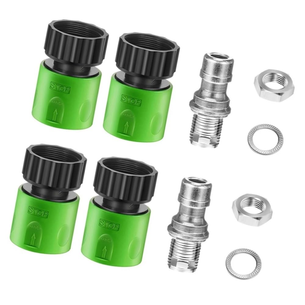 Juego de Accesorios de Conectores rápidos, Adaptador de Cubierta, Kit de Lavado Apto for Manguera for Agua de jardín, cortacésped, 1 Juego Piezas de cortacésped