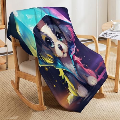 Couverture pour chien rides résistantes jeté de canapé chaud