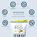 Designer Wellness, Designer Egg, Natural Egg Yolk & Egg White Protein Powder, Keto and Paleo Friendly, Low Calorie, Less Fat and Cholesterol, Classic Vanilla, 1.55 Pound