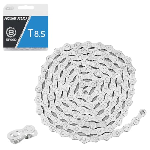 Fahrradkette 6/7/8-fach 116 Glieder 1/2 x 3/32 Bicycle Chain kompatibel mit verschiedenen Fahrradtypen Marke: Wicbb | Inkl. Kettenschloss