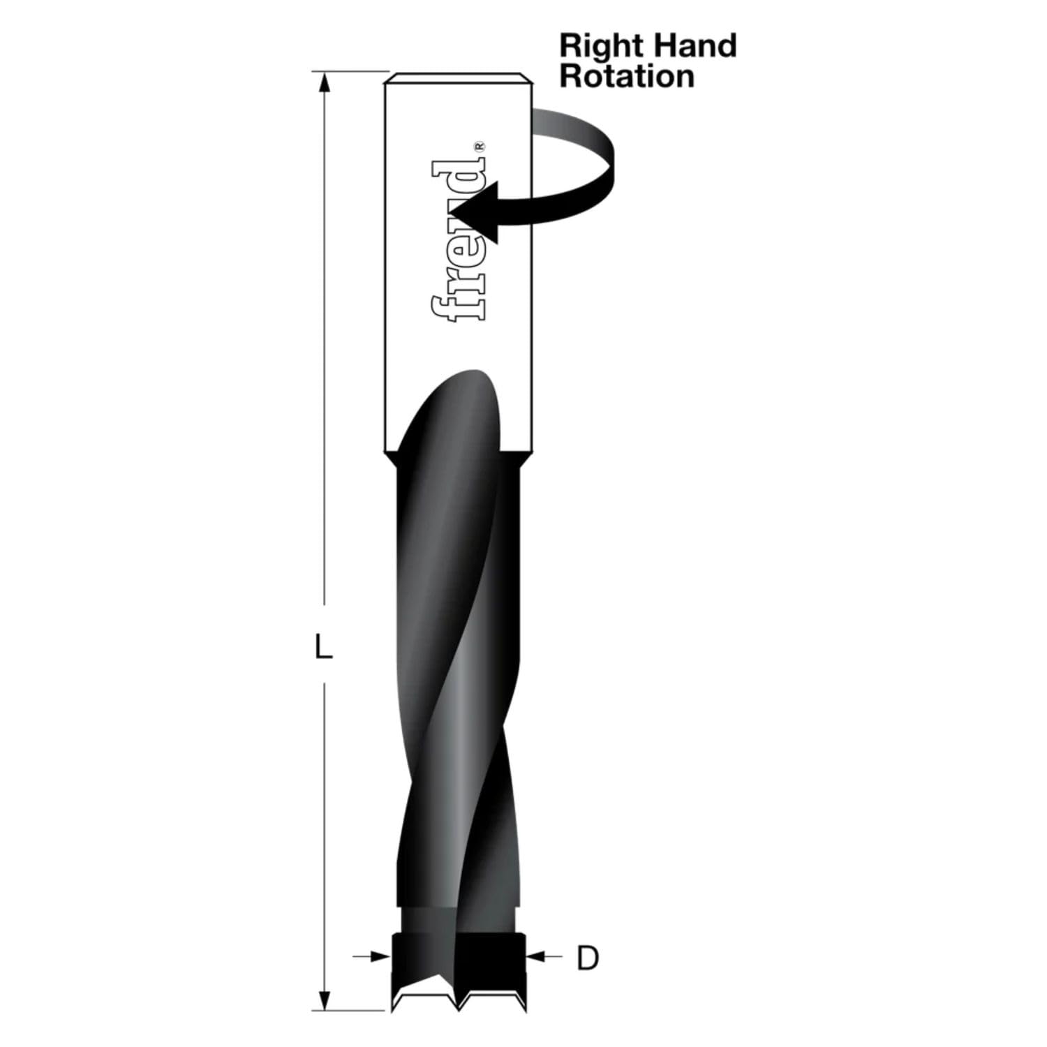 Freud Brad Point Bit - Carbide Tip for Wood & Metal -2