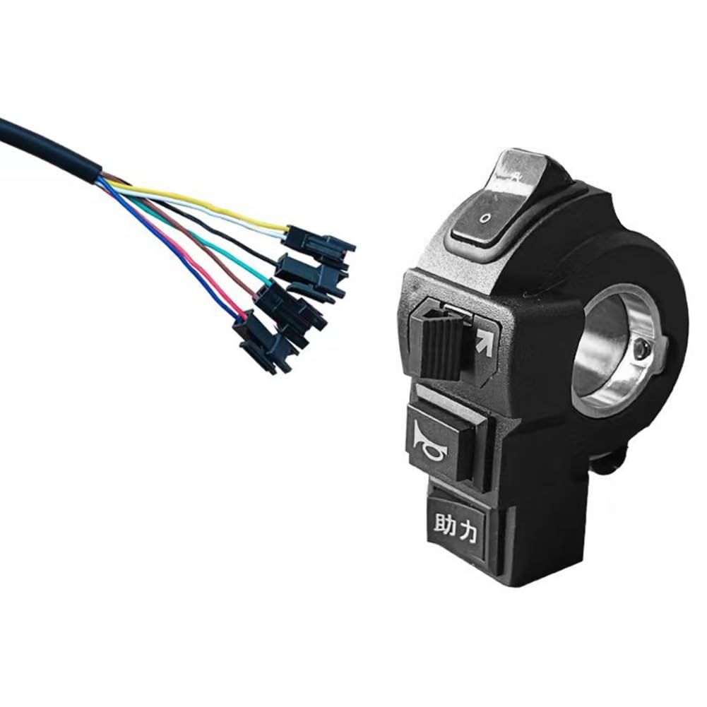 Interruttore manubrio bici elettrica 3 in 1 per clacson segnale