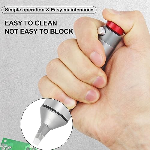 Image of Topyond Solder Sucker Desoldering Vacuum Pump Strong Suction Aluminum Alloy Tool for DIY Enthusiasts Solder Removal for Soldering Projects and Circuit Board Repair