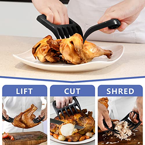 Lianyu Roasting Pan With Beer Can Chicken Holder, Stainless Steel Roaster Pan For Grill Smoker Or Oven, Heavy Duty Lasagna Veggies Cooking Tray, Plus Meat Claws & Brush, Dishwasher Safe, 5 Pieces #TOP4