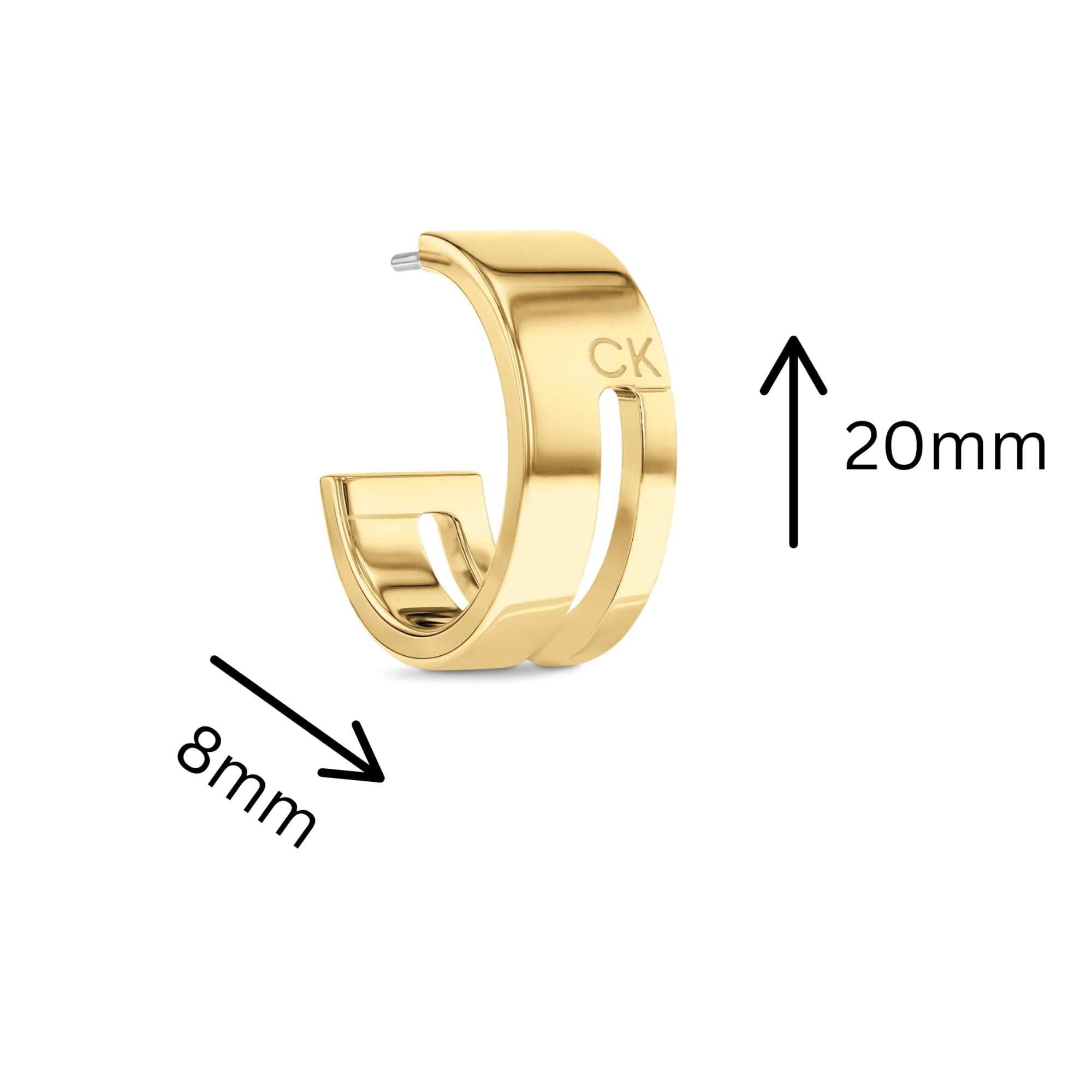 Calvin Klein Ohrstecker für Damen GEOMETRIC ESSENTIALS Kollektion aus Edelstahl - Erhältlich in Silber oder Gold