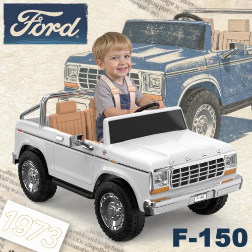 Image of ANPABO Licensed Ford F-150 24V 2 Seater Ride on Car for Kids, White