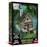 Trefl - Brick Trick: La Capanna delle Paludi/Swamp Shelter - Costruisci con i Mattoncini, Mattoncini ECO in Vero Mattone, Riutilizzabili, Kit Creativo per Bambini dai 6 Anni