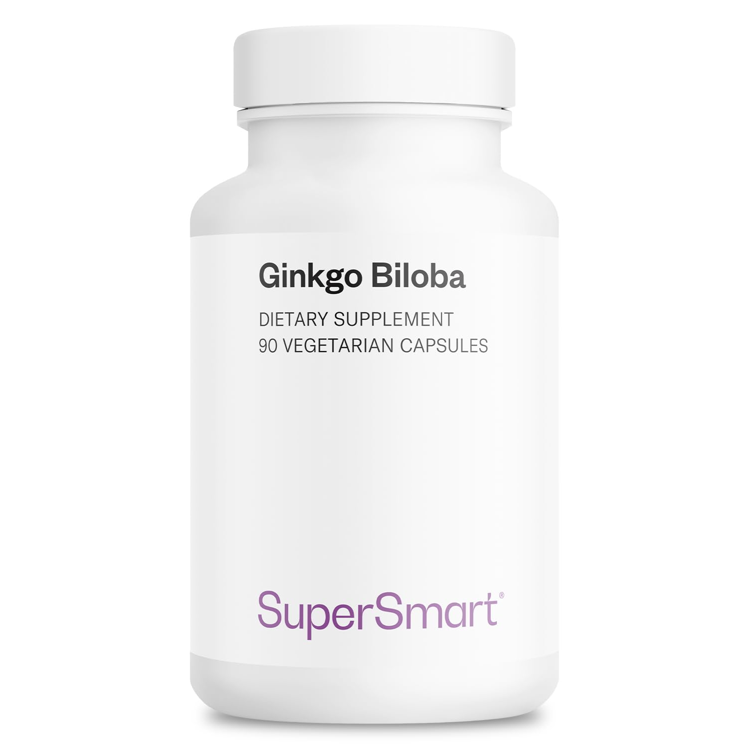 Supersmart - Ginkgo Biloba 180 mg Per Serving - Extract Standardized to 24% Ginkgo Flavonglycosides - May Improve Peak Performance & Healthy Blood Flow | Non-GMO & Gluten Free - 90 Vegetarian Capsules