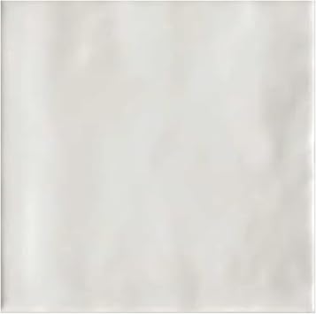 Tenedos Matte Total White Porcelain Subway Zellige Look Tile 4x4 Inches Wall and Floor, Backsplash for Kitchen, Bathroom, Shower,Fireplace Accent-for Restaurant Hotel Cafe Spa 1 Piece