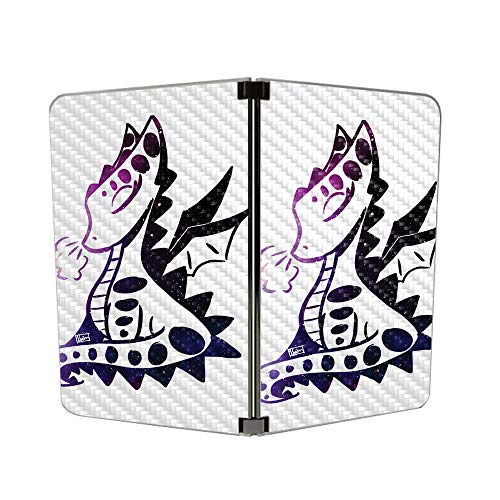 Image of MightySkins Carbon Fiber Skin for Microsoft Surface Duo - Baby Dragon | Protective, Durable Textured Carbon Fiber Finish | Easy to Apply, Remove, and Change Styles | Made in The USA