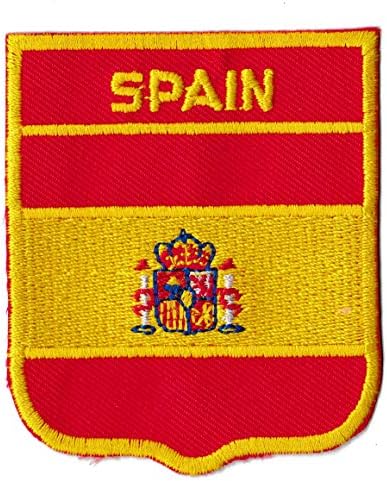 Drapeau Martinique Patch Brodé Drapeau Espagne - ThermoCollant Ou à Coudre - 7,5x5 Cm - Pour Vêtements, Sacs, Casquettes Accessoire Patriotique Espagnol - Foto 3