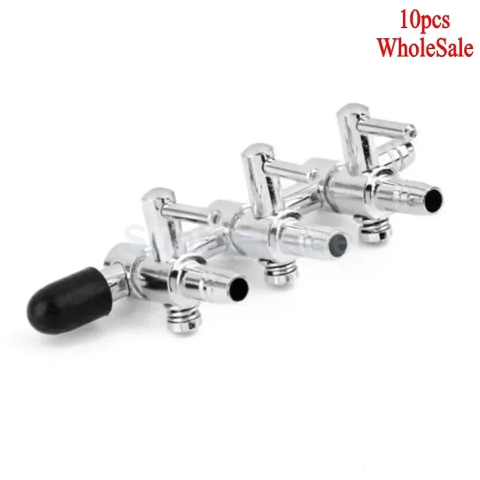 Luftventil für Aquarien, 3-Wege-Luftverteiler, Edelstahl, Luftpumpe, Ventil, Wasserhahn für Pumpen, Raumluftsysteme, 10 Stück