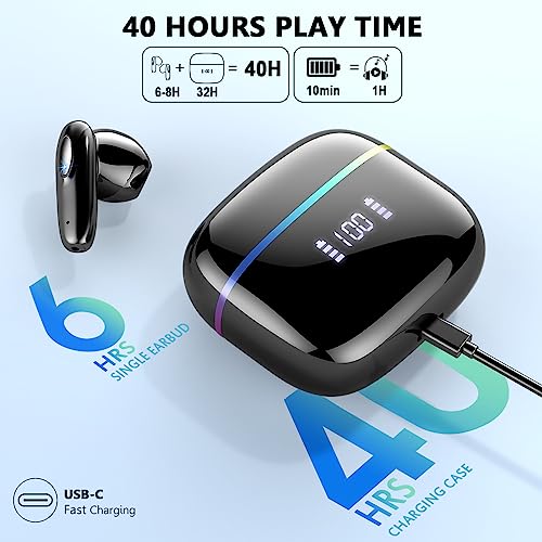 Auriculares-Inalambricos-Auriculares-Bluetooth-53-con-HD-Microfono-Estereo-Cancelacion-de-Ruido-Cascos-Inalambricos-Bluetooth-40H-Auriculares-In-Ear-con-Pantalla-LED-Tipo-C-IP7-Impermeable-Negro