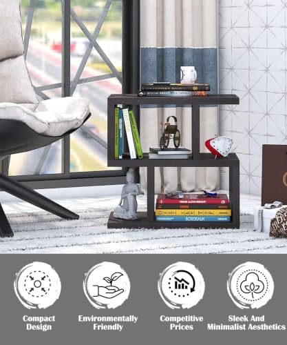 Image of Engineered Wood Zl Side Table, End Table (BLACK1)