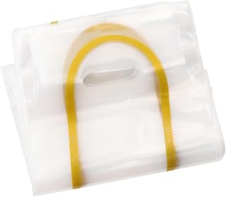 50Pcs PE Takeout Bags for Coffee and Soy Milk Single Double Cup | Portable Handle Design, Strong Bearing Capacity, Coffee Shop Take-Out Packaging, Disposable Set of 50