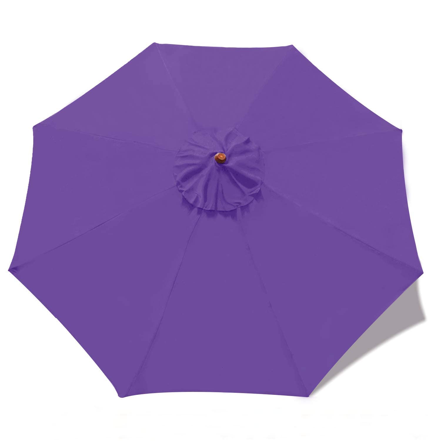ABCCANOPY 9ft Outdoor Umbrella Replacement Top Patio Umbrella Market Umbrella Replacement Canopy with 8 Ribs(Aubergine)