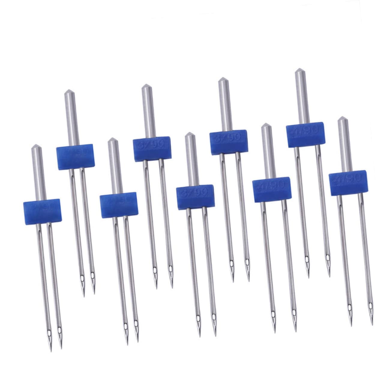 Operitacx Nähmaschinennadeln Doppelnadel 3mm 100 Stück Metall für Haushaltsnähmaschinen Gleichzeitiges Nähen Modell C01-005-00171
