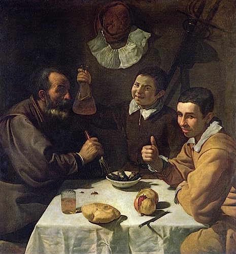 Tableau Déjeuner de Diego Velazquez pour habiller un mur de chambre vide