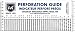 Uni-Safe Crystal Clear Perforation Gauge and Ruler