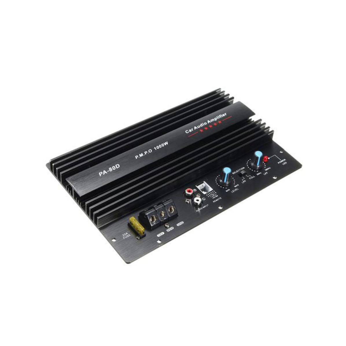Amplificador de Subwoofers Control de Encendido 12v para Coche 1000w Mono y Conversores de Línea Integrados para Altavoz de Audio Estéreo