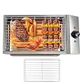 Electric Indoor Outdoor Grill 1800W Removable Nonstick Griddle Smokeless Grill Barbecue Oven Grill with Temperature Adjustment & Stainless Steel Drip Tray for Party Cooking Home Commercial