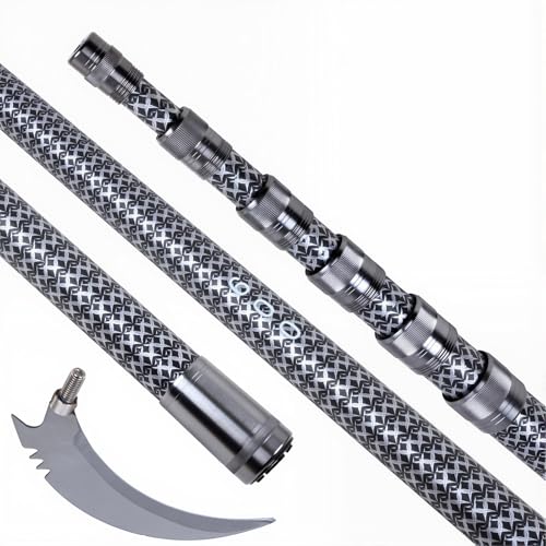 ZFF Poste Extensible telescópico Multiusos Pértiga Telescópica para Red De Pesca Red de Pesca Sección Larga Bloqueo Looper 3m 4m 5m 6m 7m 8m 9m 10m 11m Fishing Equipment(5m)