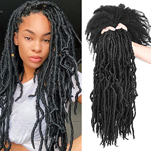 Silike 18 inch Dissterssted Knotless Faux Locs Crochet Hair Knotless