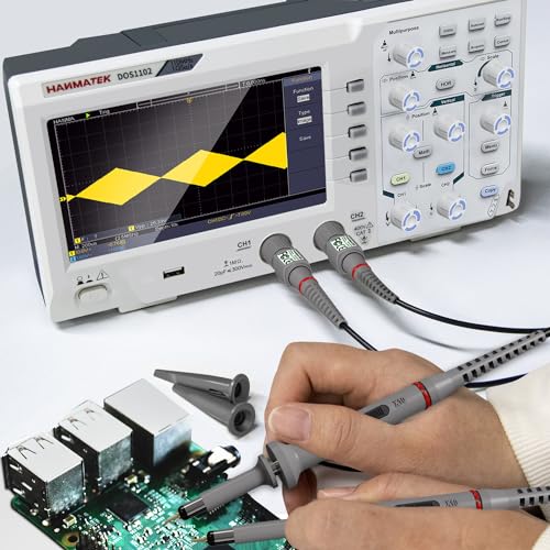 Image of HANMATEK Voltage Oscilloscope Probe HM5100 with Accessory Kit 100MHz 600V 10:1