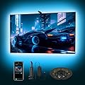 TV LED Lights That Change Sync with TV Picture TV Backlight Sync to Screen Immersive LED TV Light with AR Sensor Camera Music Sync App Control RGB Smart LED Light Strip for TV PC 24-100 65inch 14.8FT