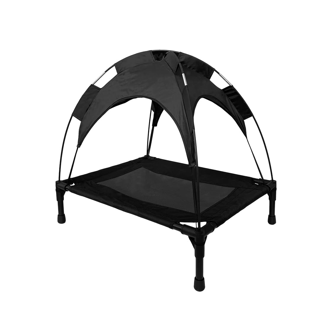 Acomoda Textil – Cama para Perros Elevada con Toldo Impermeable Resistente y Transportable. Cama para Mascotas Transpirable, Antideslizante, Estable e Higiénica para Interior y Exterior. (60x60x45 cm)