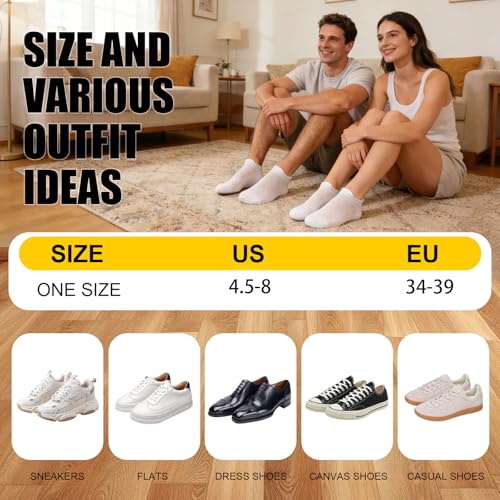 Image of Ankle Socks for Women Cotton Thin Athletic Running Low Cut No Show Socks with Heel Tab 5 Pairs
