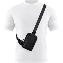 Peicees Mini Sling Bag for Men Women Crossbody Bag Travel Running Phone Daypack Shoulder Bags