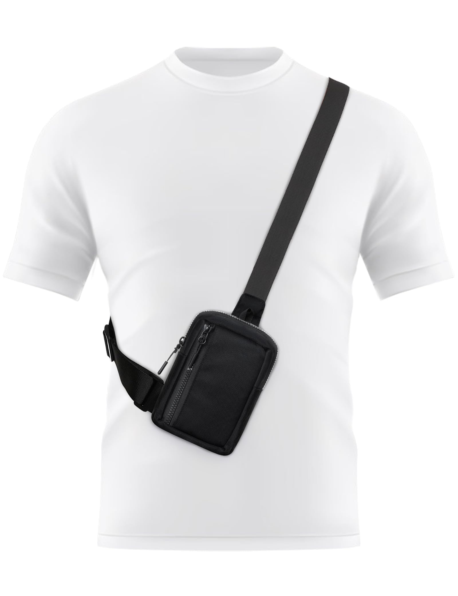 Peicees Mini Sling Bag for Men Women Crossbody Bag Travel Running Phone Daypack Shoulder Bags