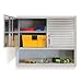 Seville Classics UltraHD Solid Steel Lockable Storage Wall Cabinet w/Adjustable Shelves for Garage, Warehouse, Office, Classroom, 36