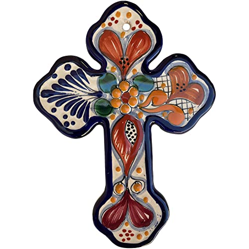 Handmade Multicolor Talavera Ceramic Cross