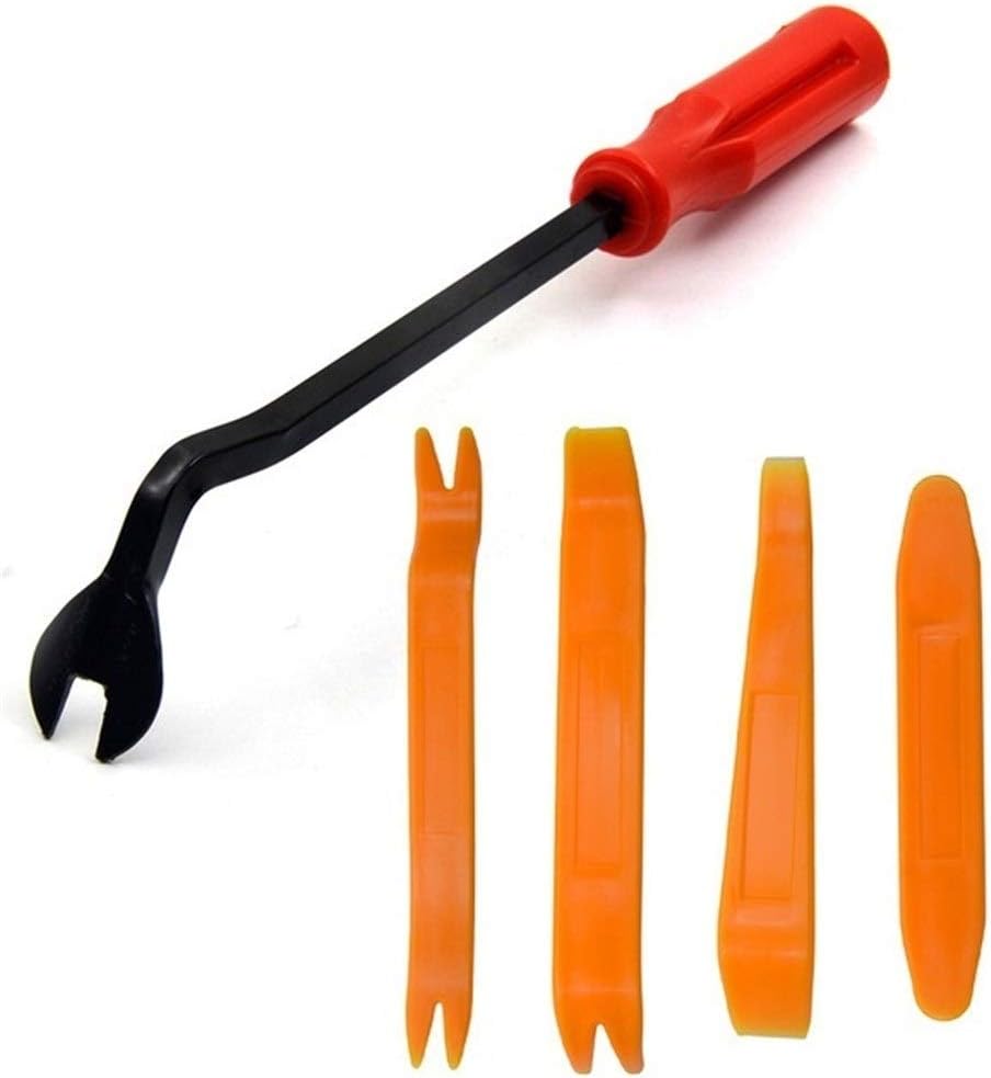 Car Removal Tools Automobile Nail Puller Radio Audio Panel Door Repairing Clip Trim Removal Pry Repair Tool Plastic (Color : 4pcs Removal red)