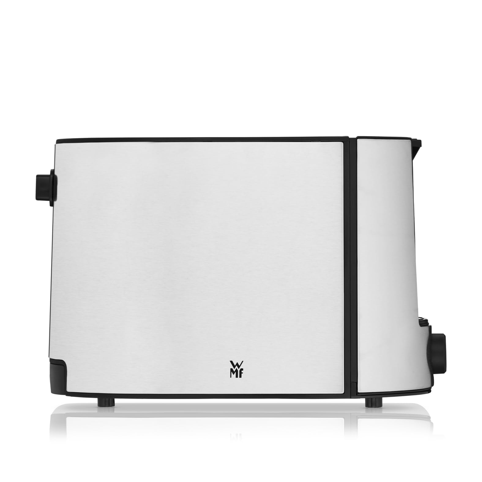 WMF Bueno Pro Toaster 2 Scheiben, Doppelschlitz Toaster Edelstahl mit Brötchenaufsatz, 2 Scheiben, 6 Bräunungsstufen, 870 W, edelstahl matt