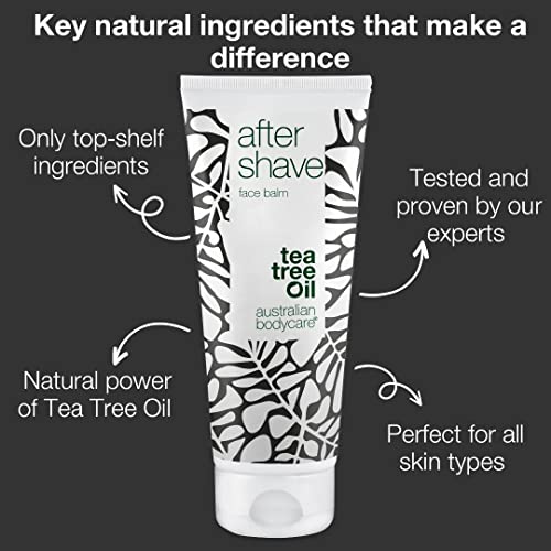 Australian Bodycare After Shave Balm with Tea Tree Oil for Men 100ml | Immediate Relief After Shaving | Soothes Irritation and Eliminates Razor Burn & Red Spots | Reduces Ingrown Hairs | Moisturizer - Image 4