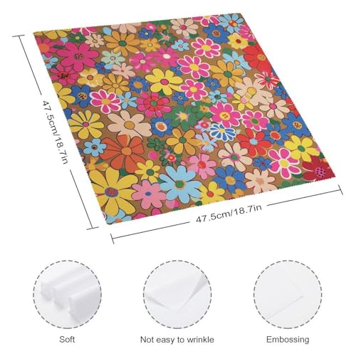 Servilletas de Tela estilo Floral 47.5x47.5 cm Pack 4 miniatura 2