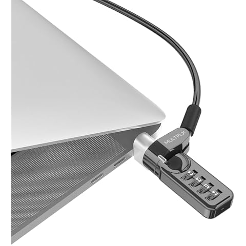 Multplx Universal Laptop Security Lock with Cable Cover