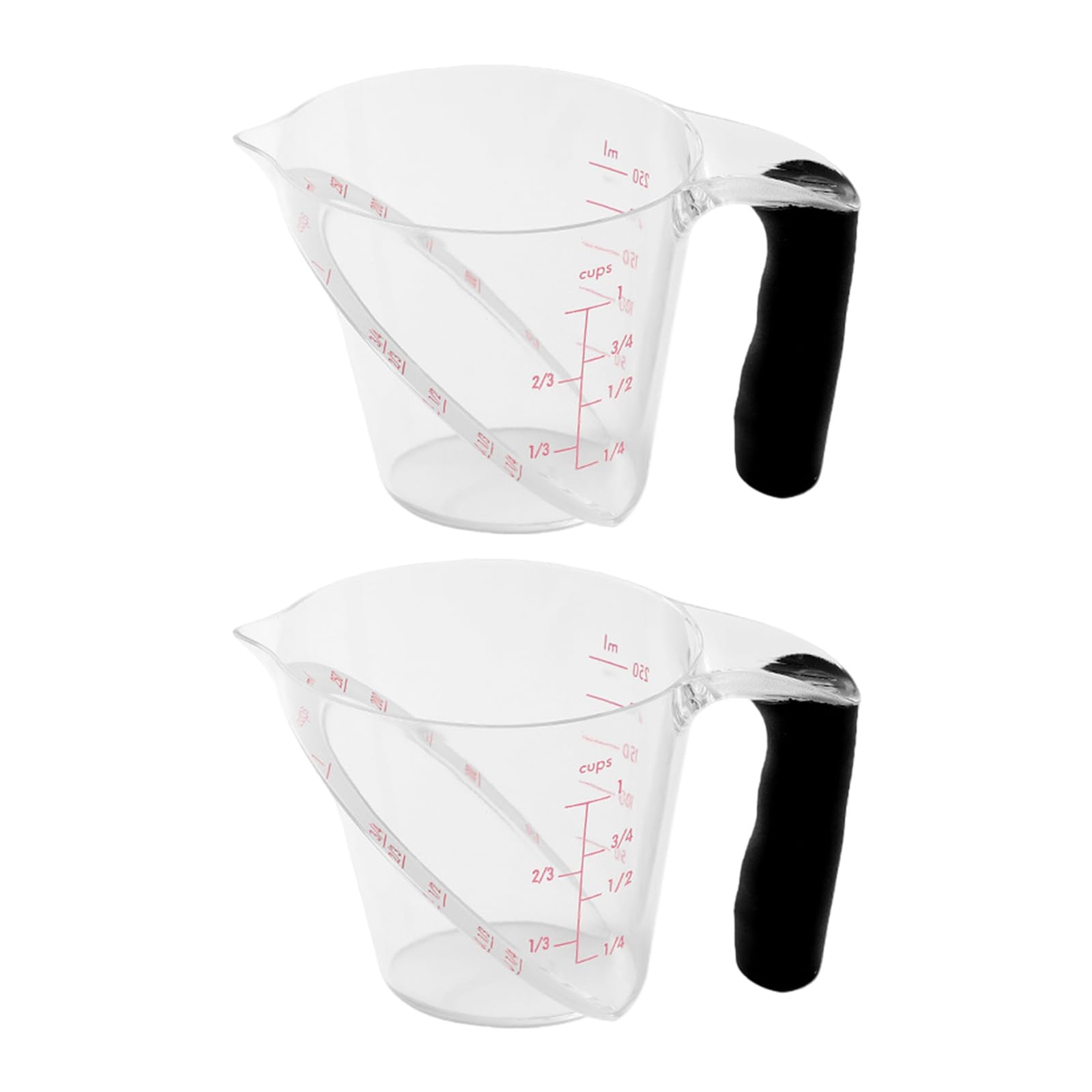 LUCKGONI 250ml Transparency Measuring Cup With Clear Scale For Liquid And Dry Ingredients In Kitchen Baking Cooking