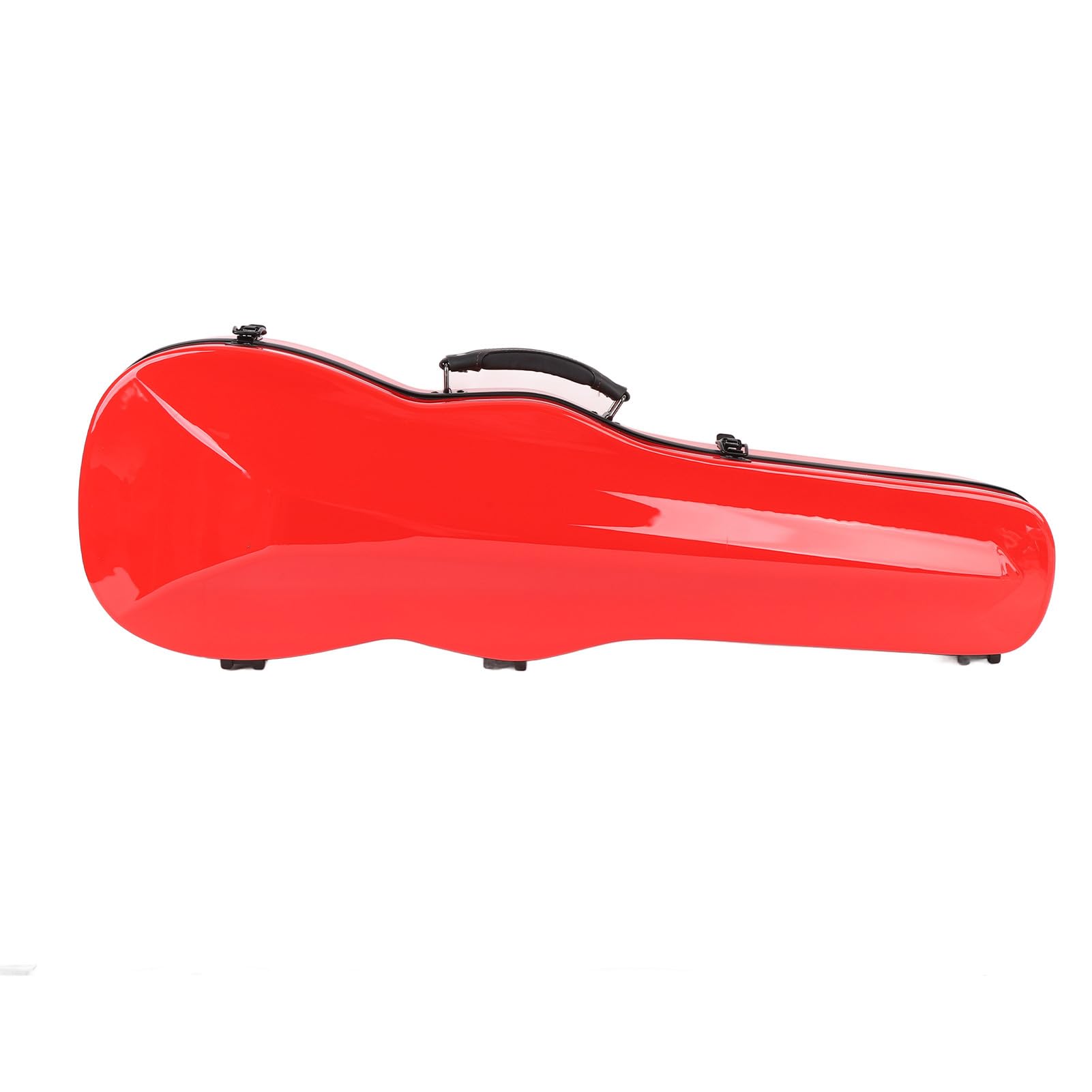 Sorandy Estuche para Violín de Fibra de Carbono, Caja de Almacenamiento Rígida para Violines, Estuche para Medidor de Humedad Integrado con Cierres de Metal y Cinta de Gancho, Ideal para Violines de