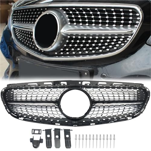 Grilles avant Benz W212 Classe E 2014-2016 protection calandre diamant contre impacts - 3
