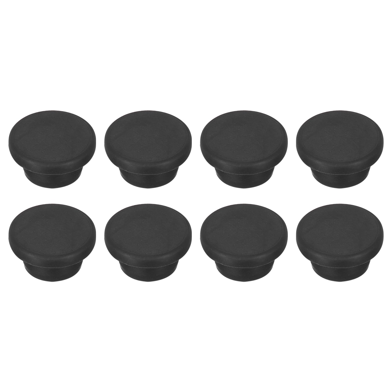 MECCANIXITY 8pcs T-Shaped Silicone Plugs 19mm 3/4 Inch Dia Snap in Plug Hole Seal Cover Round Rubber Stopper for Kitchen Rubber Bulkheads Waterproof