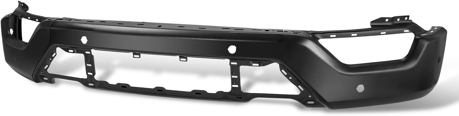 Front Bumper Cover For Ford F-150 2021-2023, Black, w/Sensor Holes
